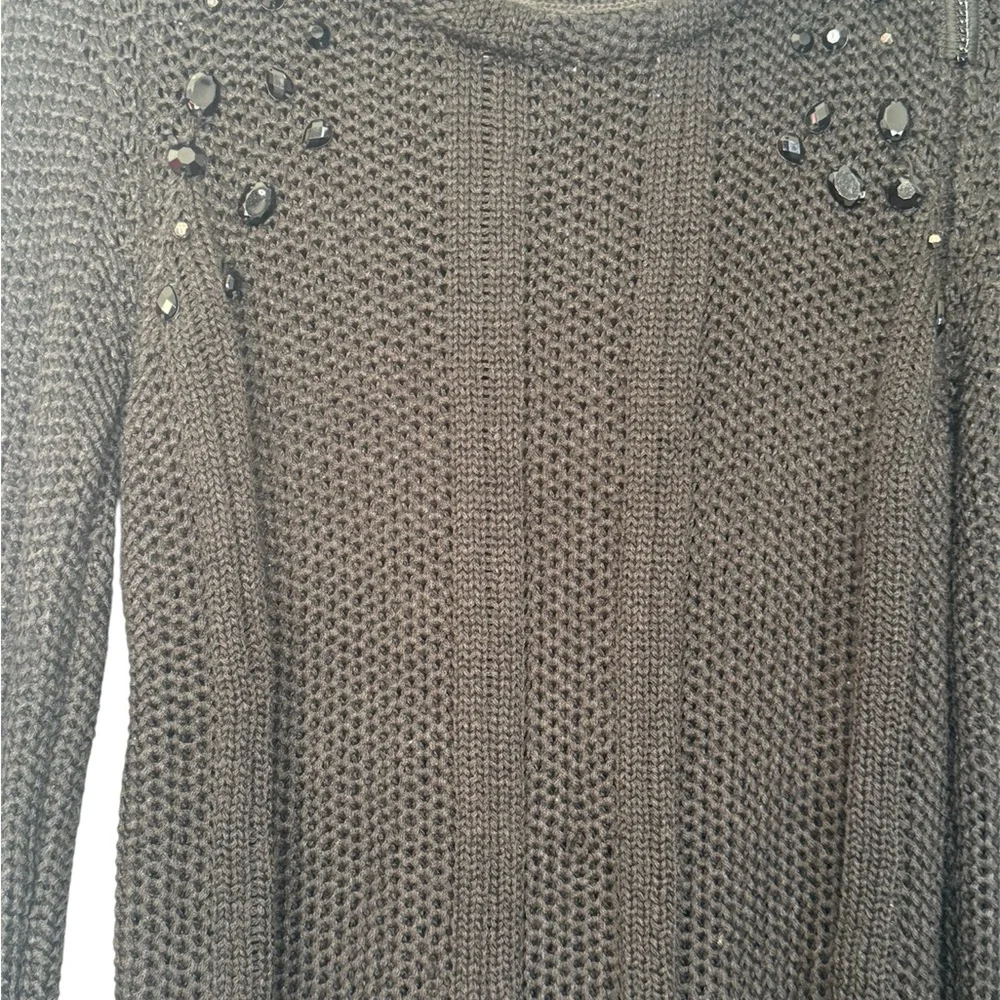 Zara Knit Sweater with Embellishments - Picture 1 of 4